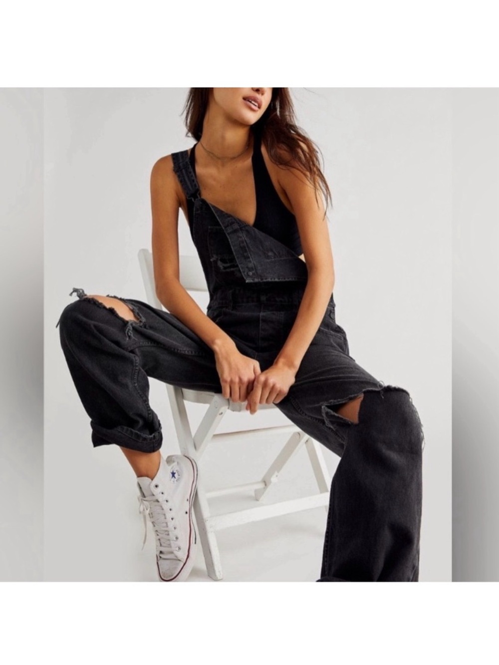 NWT We The Free Wideleg distressed overalls 🔥